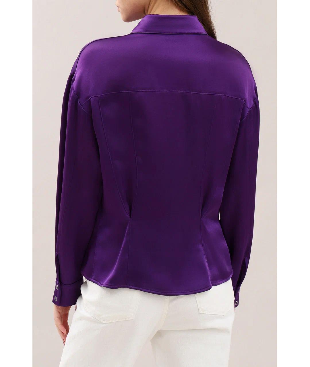 TOM FORD Фиолетовая ацетатная блузы, фото 3