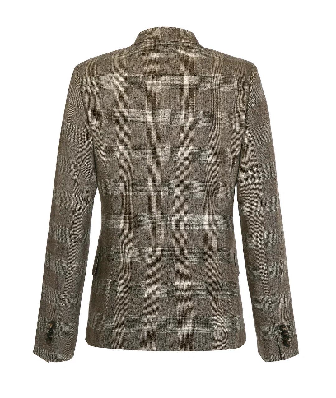 KITON Коричневый шерстяной жакет/пиджак, фото 2