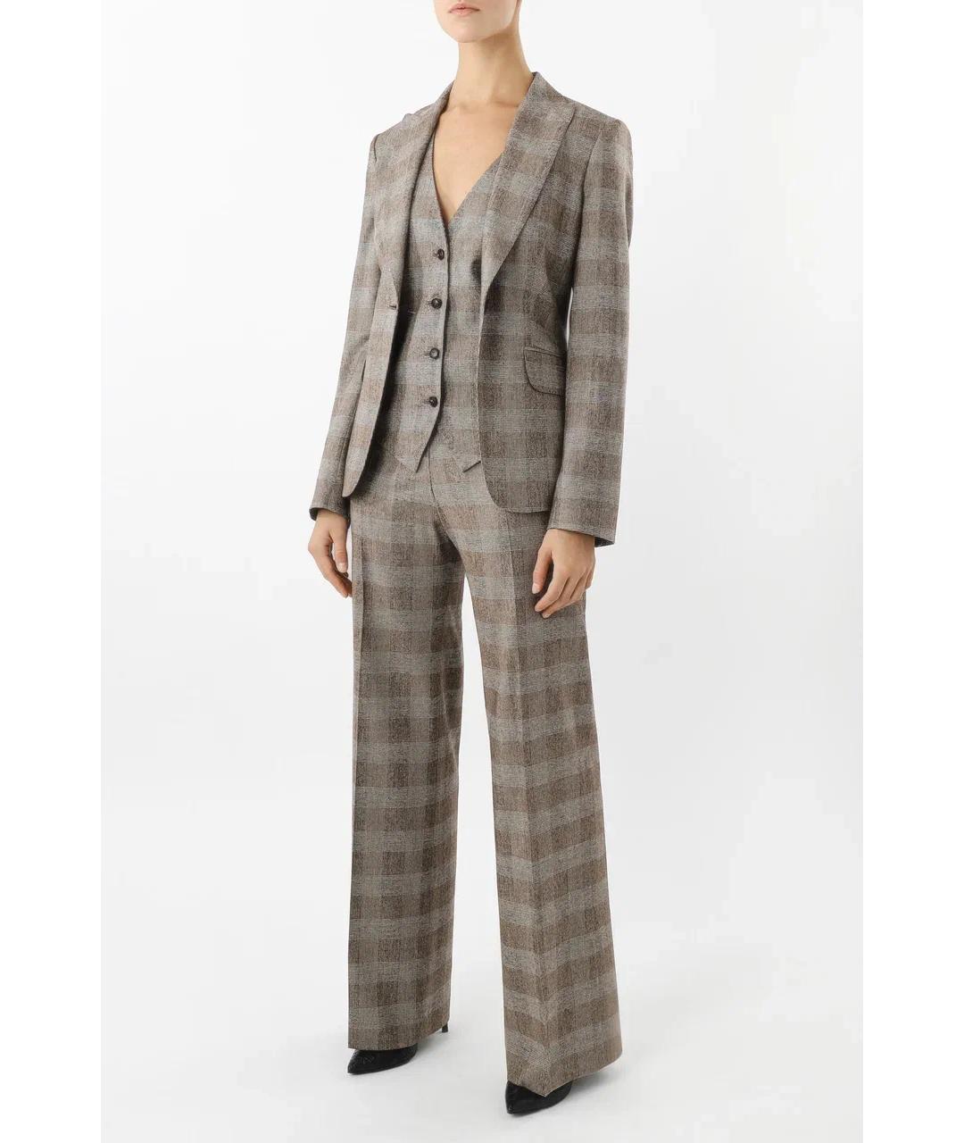 KITON Коричневый шерстяной жакет/пиджак, фото 3