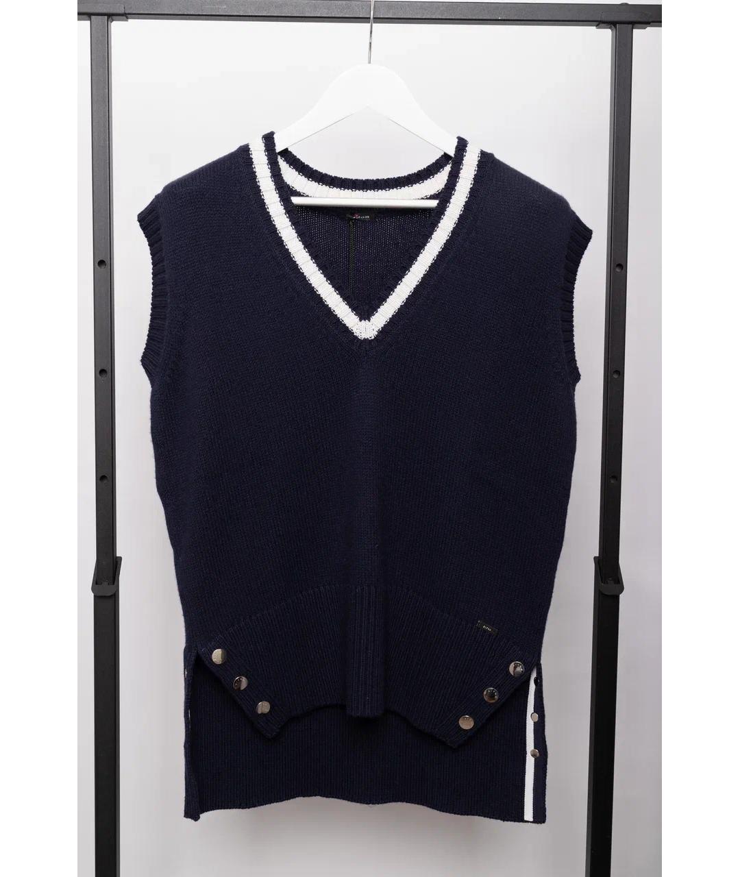 KITON Темно-синяя жилетка, фото 5