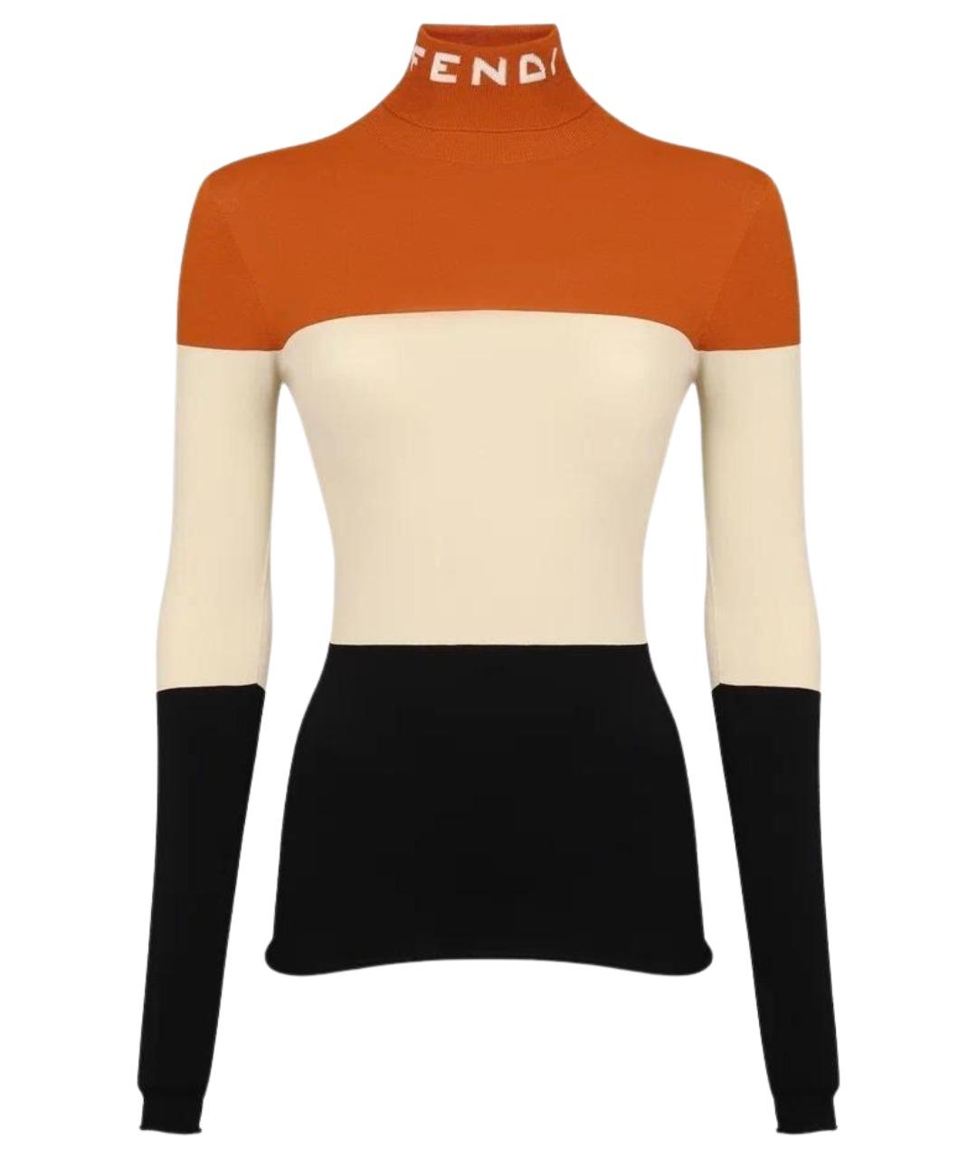 FENDI Мульти вискозная водолазка, фото 1
