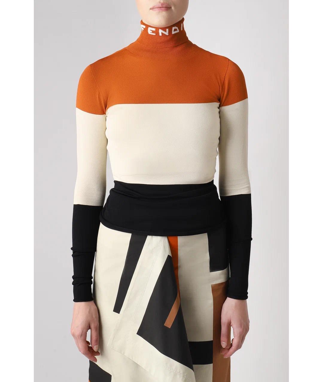FENDI Мульти вискозная водолазка, фото 3