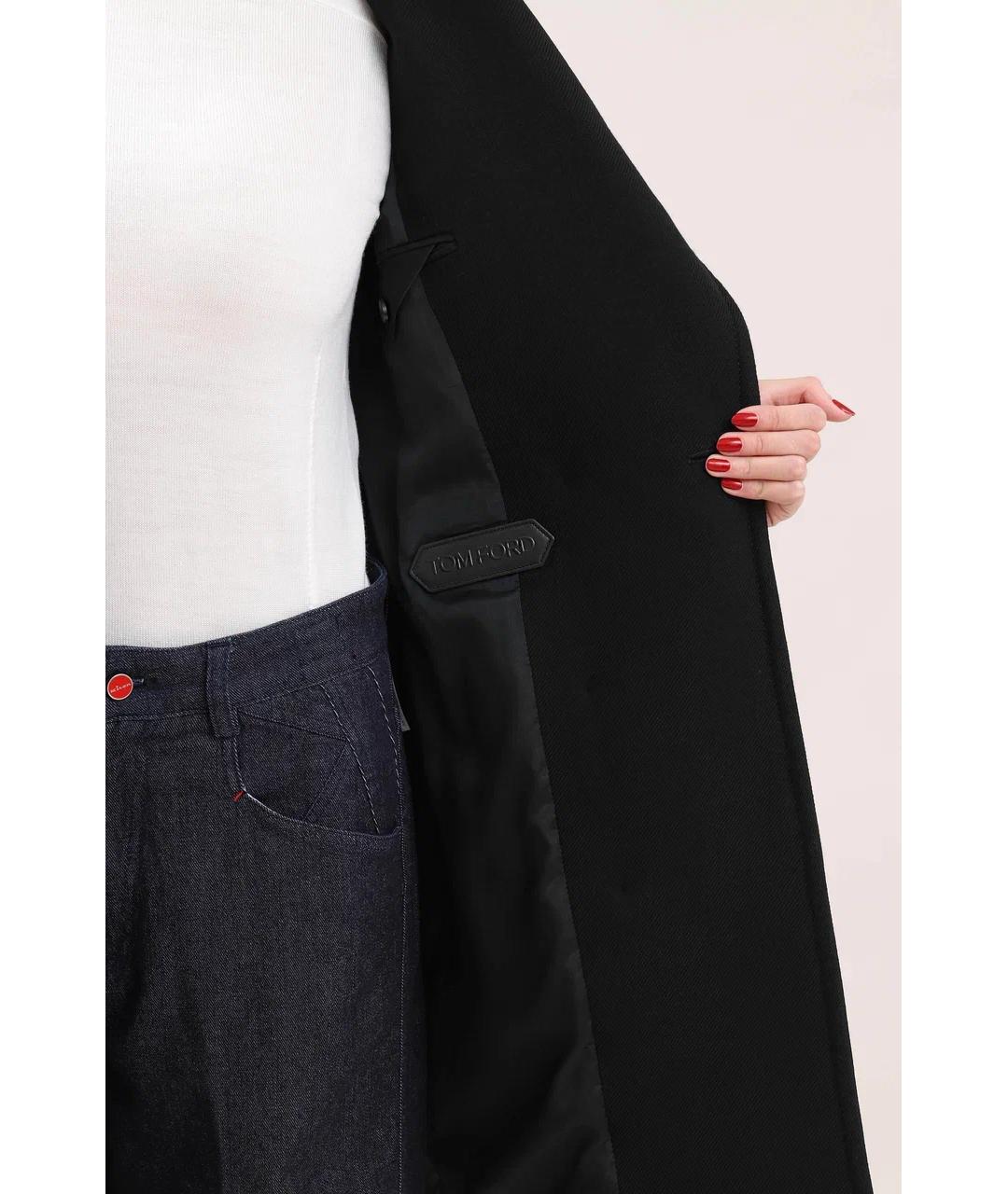 TOM FORD Черное шерстяное пальто, фото 7