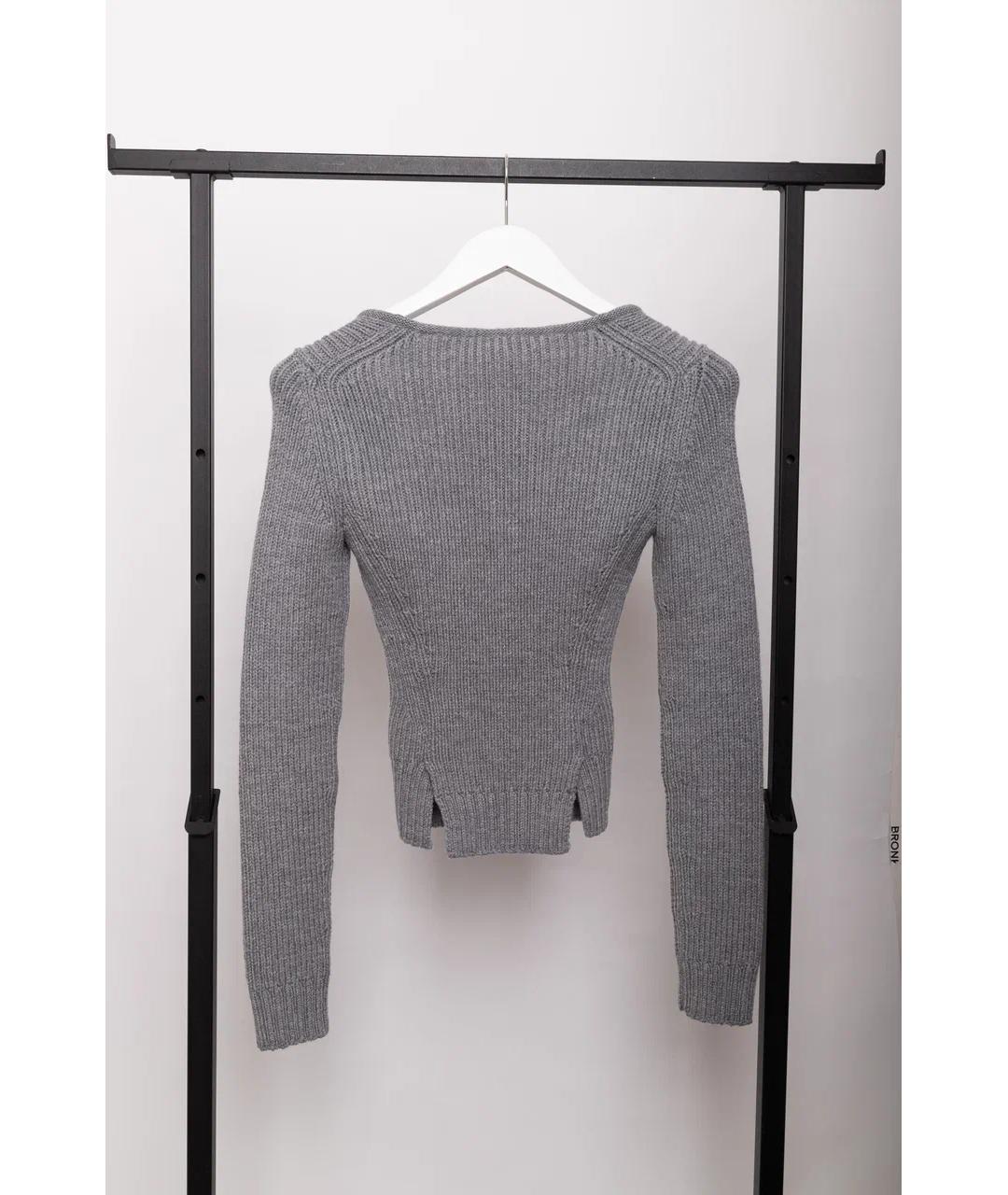 TOM FORD Серый шерстяной джемпер / свитер, фото 6