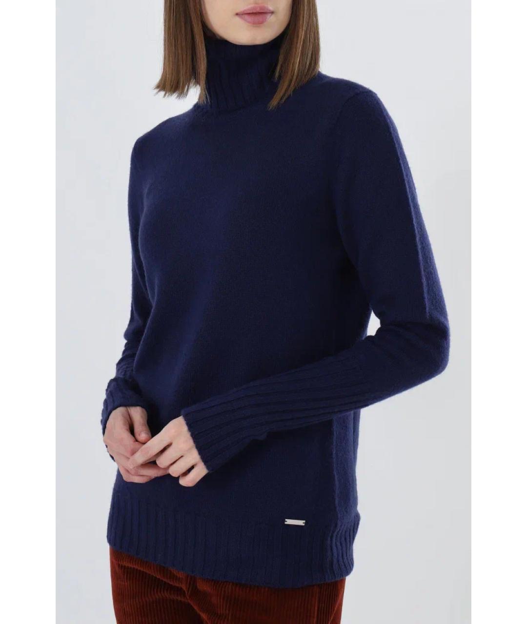 KITON Темно-синий кашемировый джемпер / свитер, фото 2