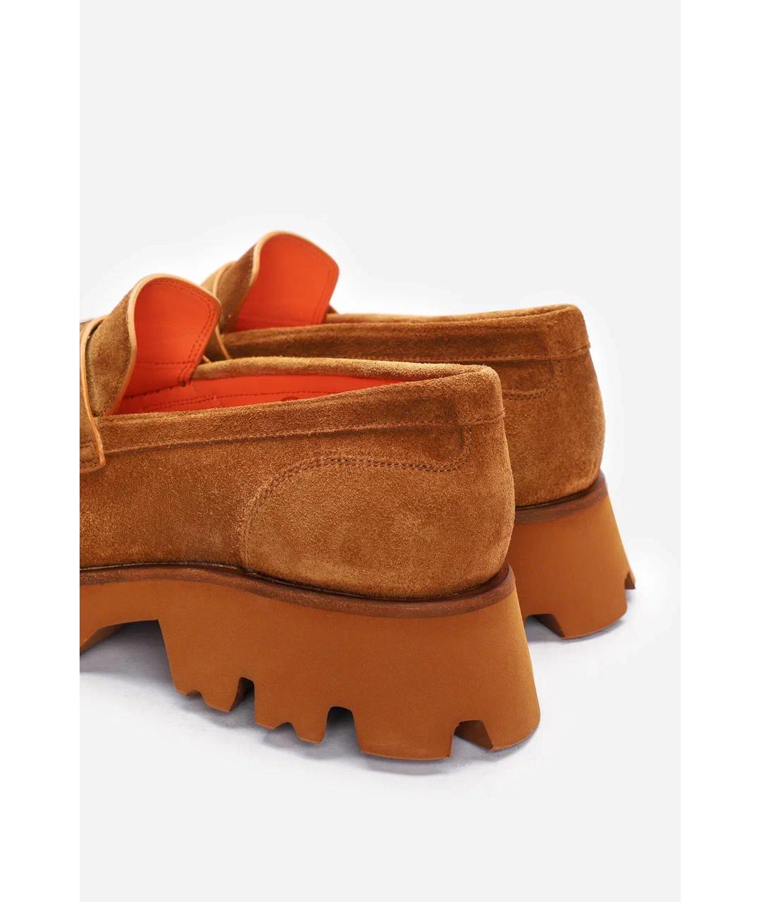 SANTONI Коричневые замшевые лоферы, фото 4