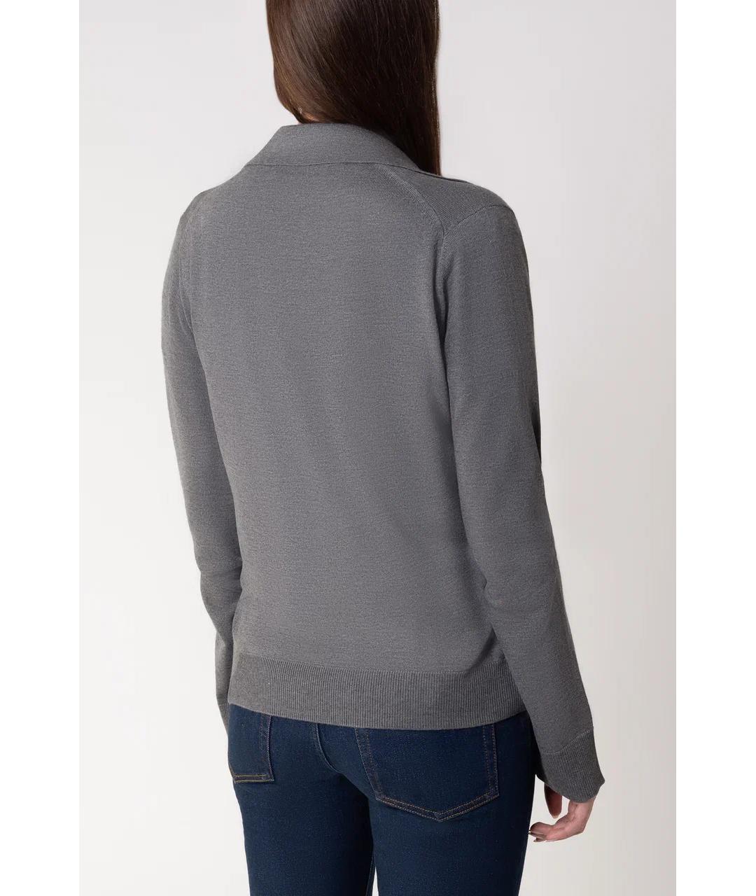 GUCCI Серый шерстяной джемпер / свитер, фото 5