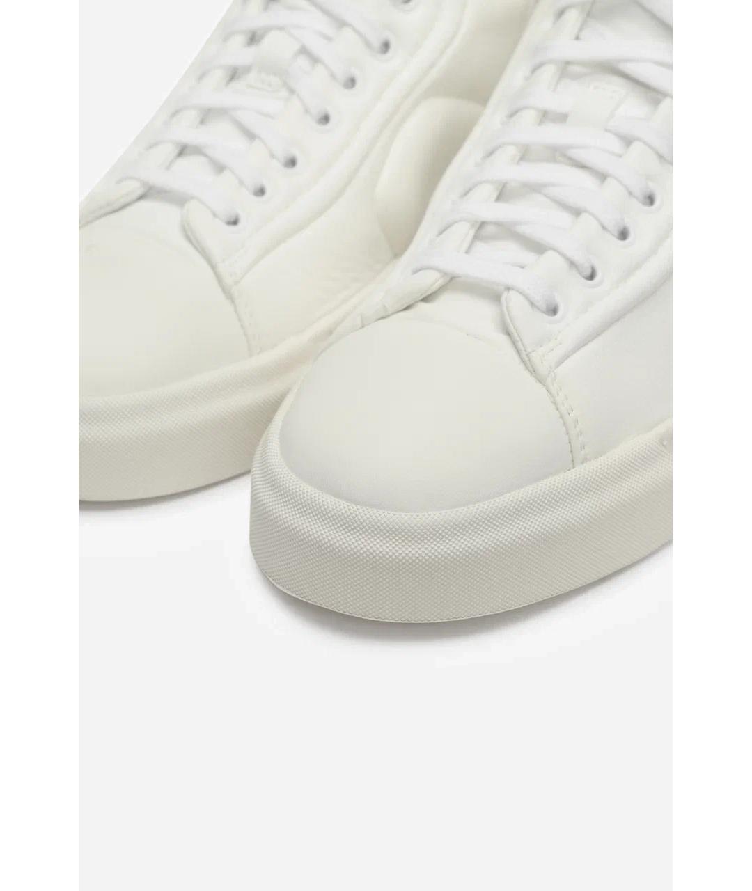 SANTONI Белые синтетические кеды, фото 3