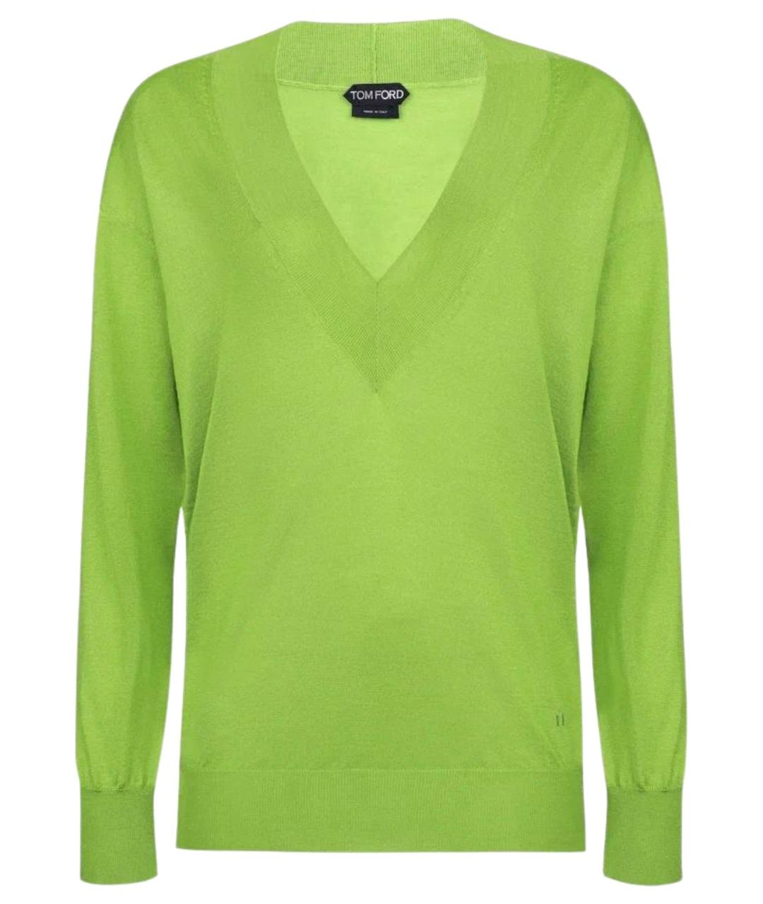 TOM FORD Зеленый кашемировый джемпер / свитер, фото 1