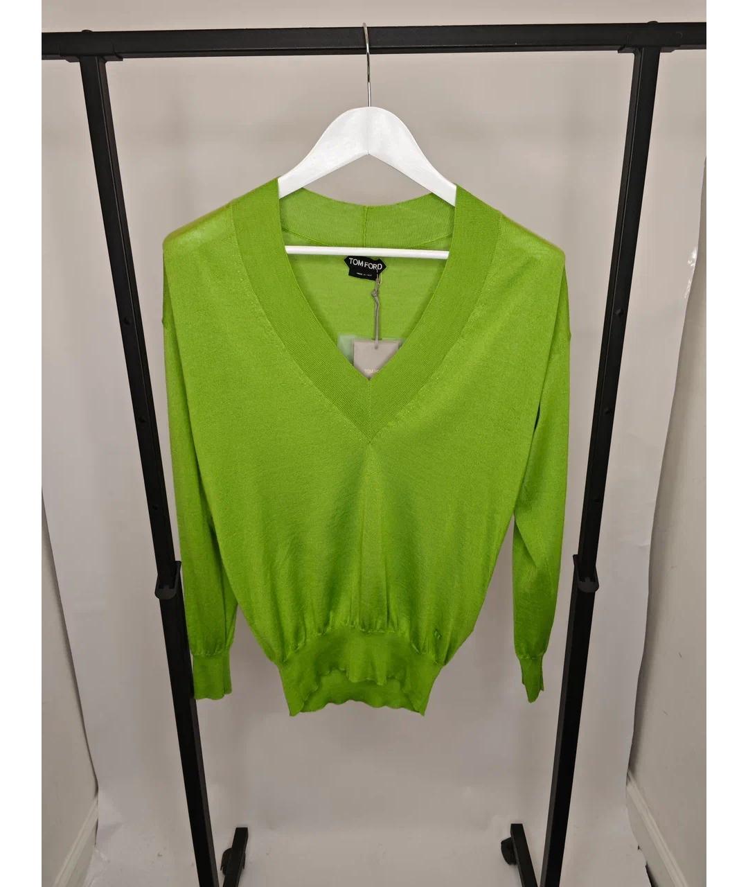 TOM FORD Зеленый кашемировый джемпер / свитер, фото 5