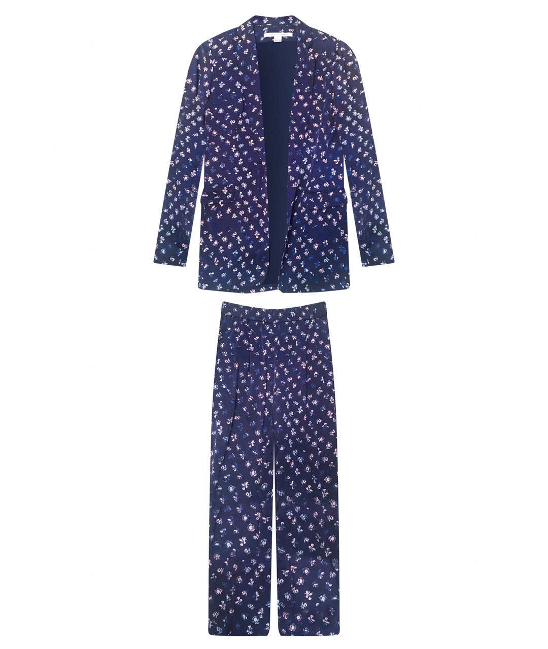 DIANE VON FURSTENBERG Мульти шелковый костюм с брюками, фото 1