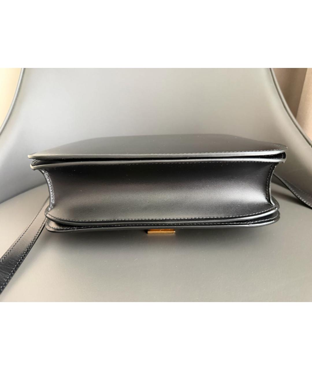 CELINE Черная кожаная сумка через плечо, фото 5