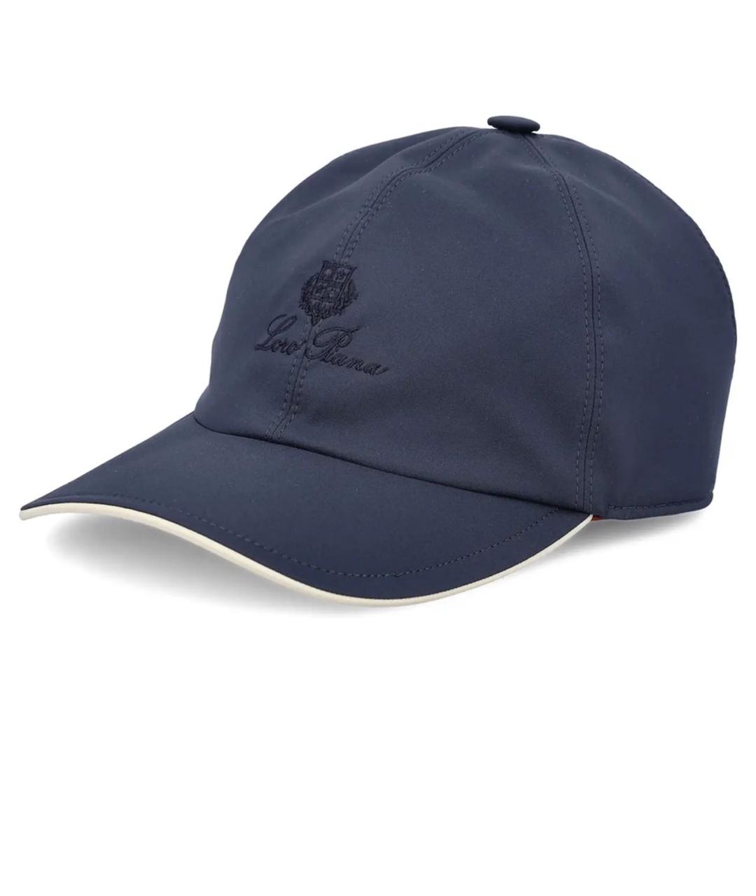 LORO PIANA Темно-синяя кепка/бейсболка, фото 1