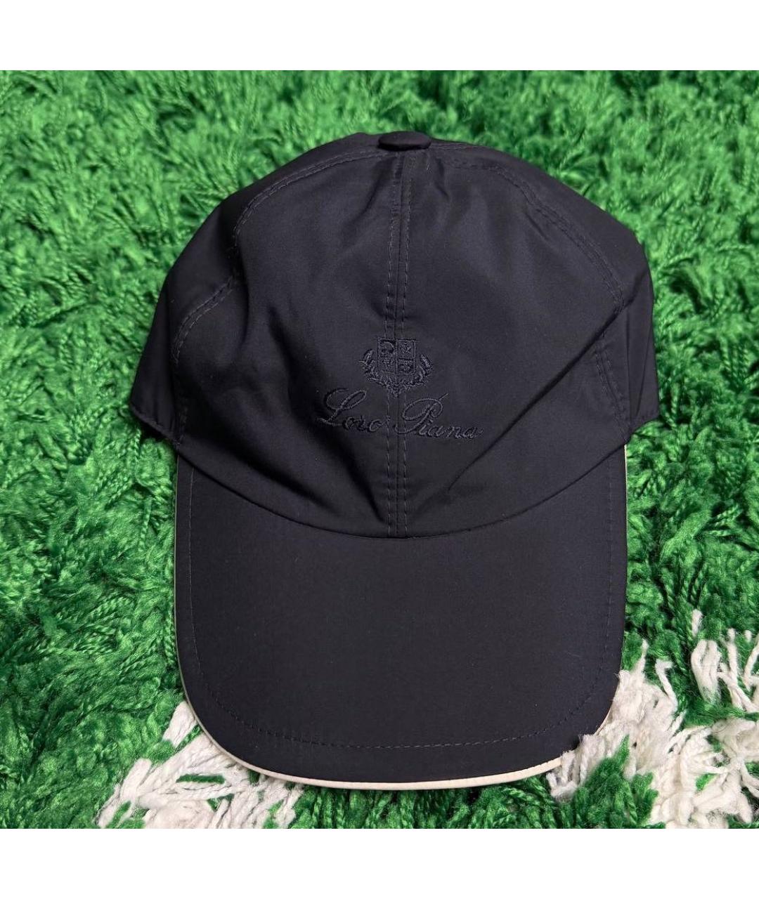 LORO PIANA Темно-синяя кепка/бейсболка, фото 2