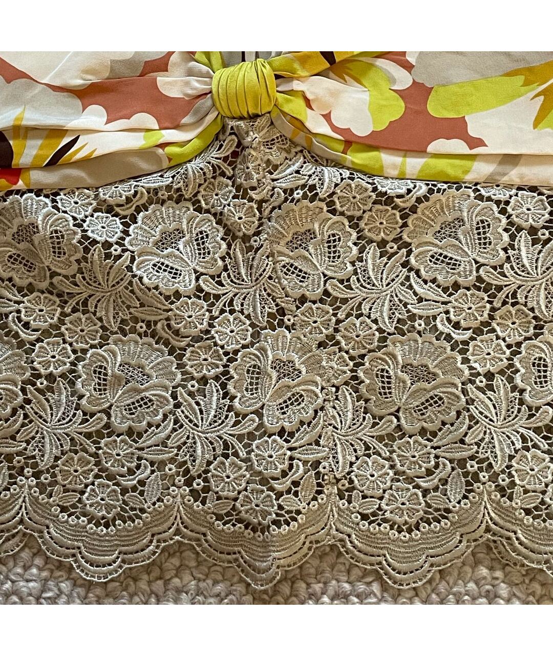 VALENTINO Мульти шелковая майка, фото 4