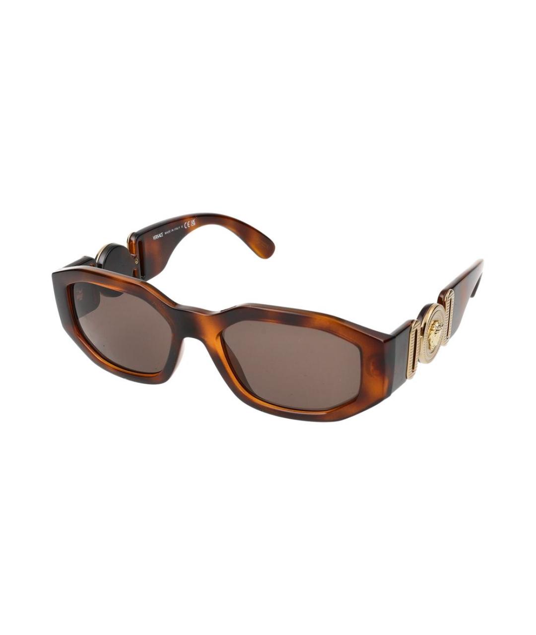 VERSACE Коричневые солнцезащитные очки, фото 2
