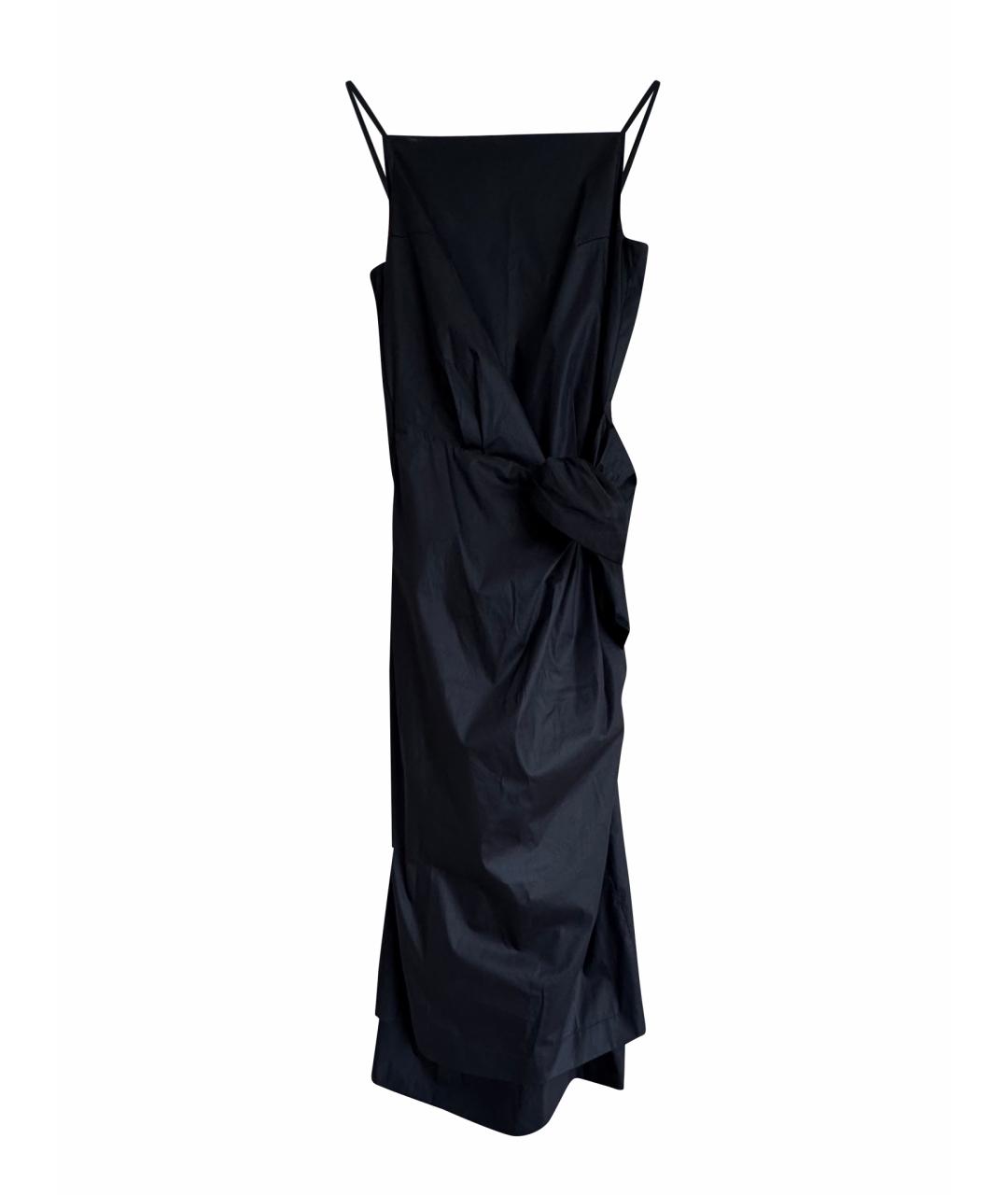 SPORTMAX Черное хлопковое повседневное платье, фото 1