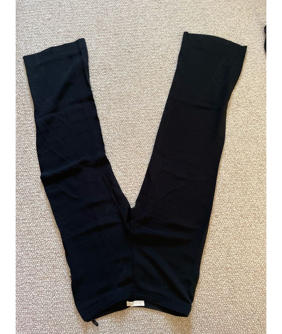 VALENTINO Черные шелковые прямые брюки, фото 3