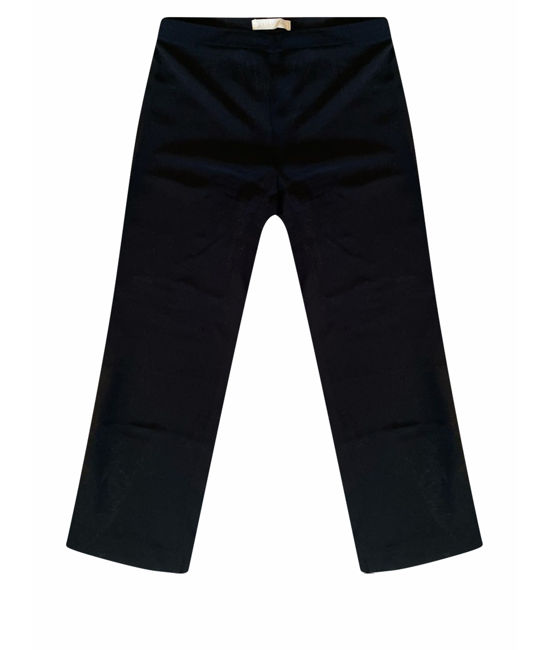 VALENTINO Черные шелковые прямые брюки, фото 1