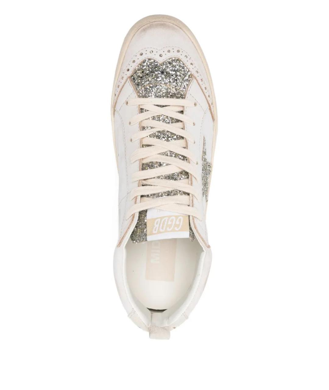 GOLDEN GOOSE DELUXE BRAND Белые кожаные кроссовки, фото 4