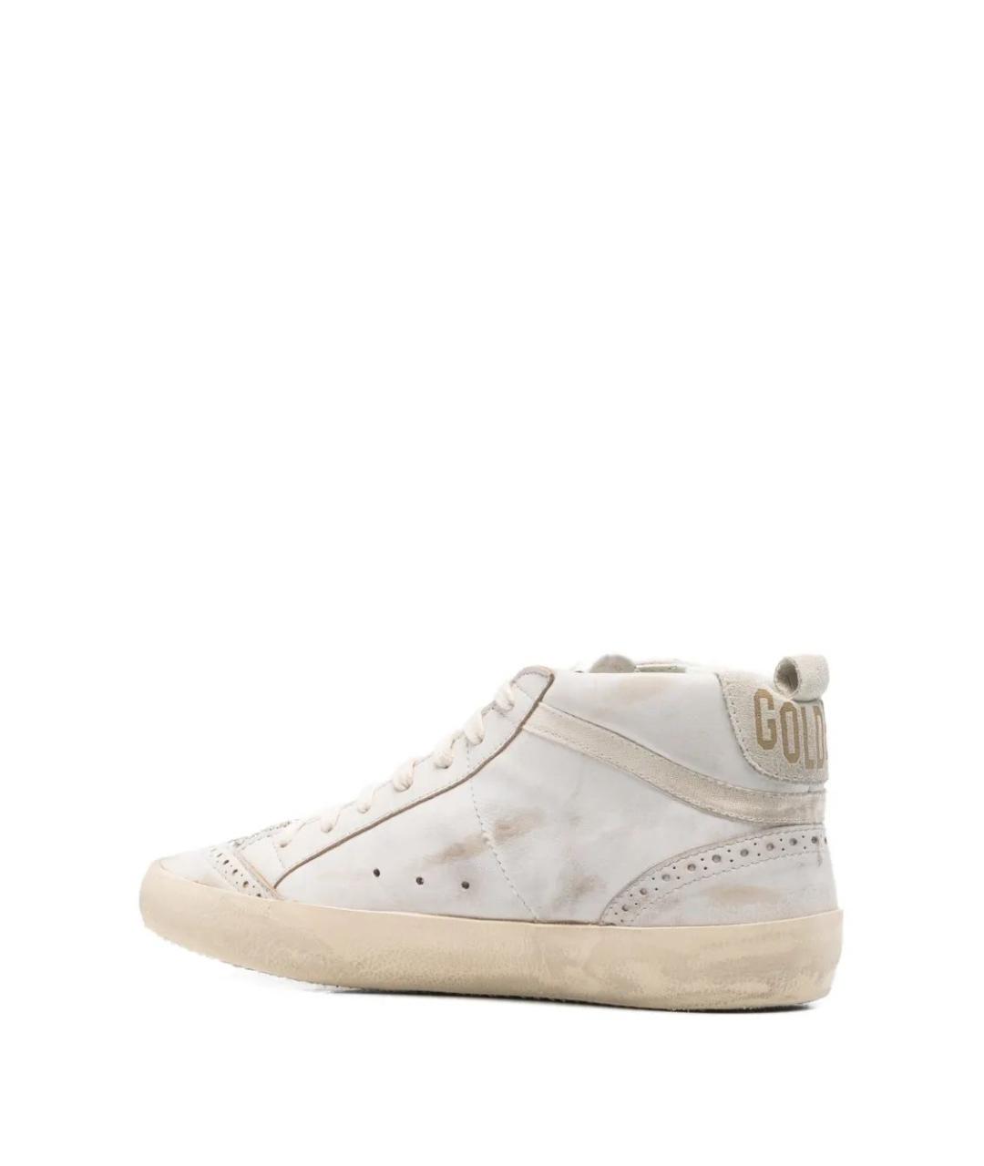 GOLDEN GOOSE DELUXE BRAND Белые кожаные кроссовки, фото 3