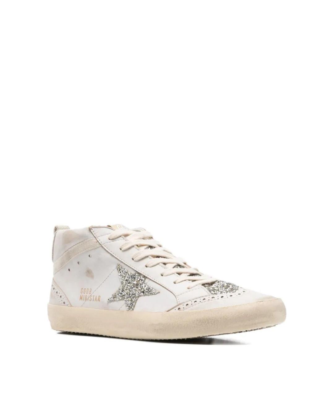 GOLDEN GOOSE DELUXE BRAND Белые кожаные кроссовки, фото 2