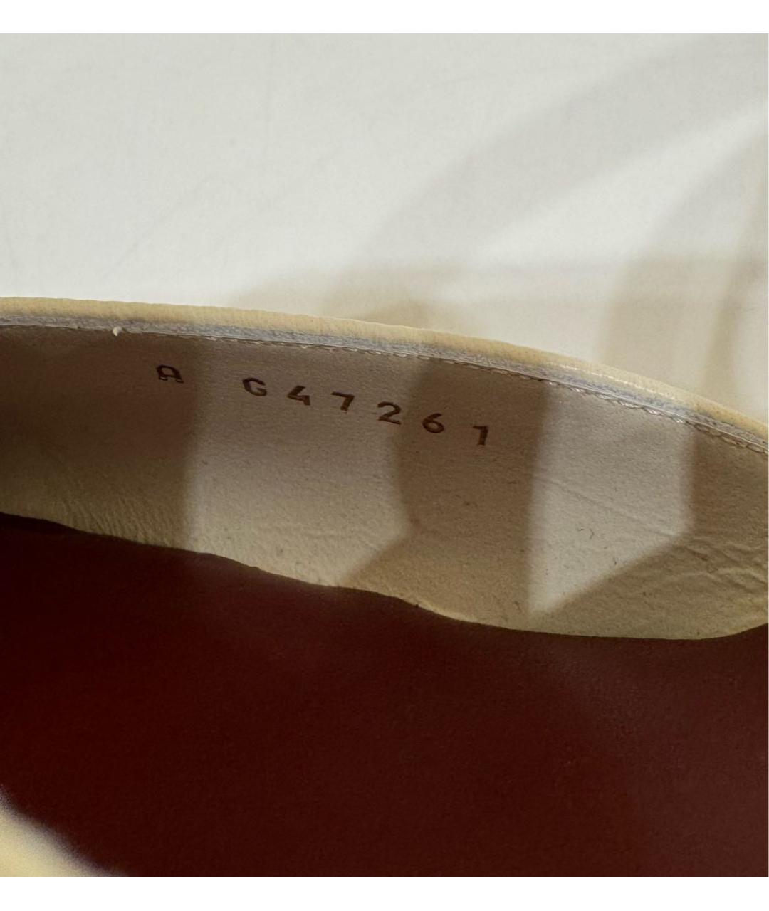 CHANEL Бежевые кожаные туфли, фото 6