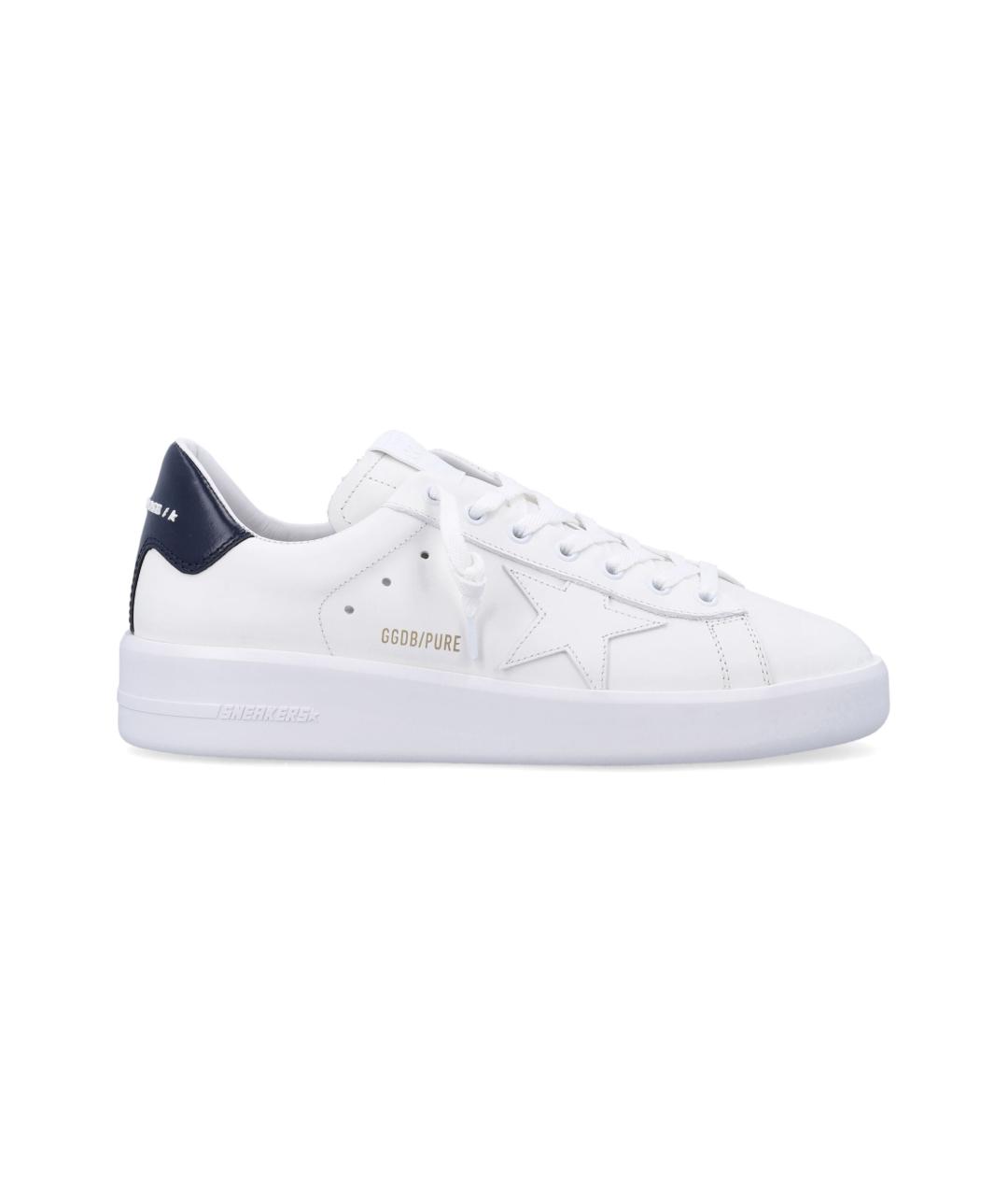 GOLDEN GOOSE DELUXE BRAND Белые кожаные низкие кроссовки / кеды, фото 5