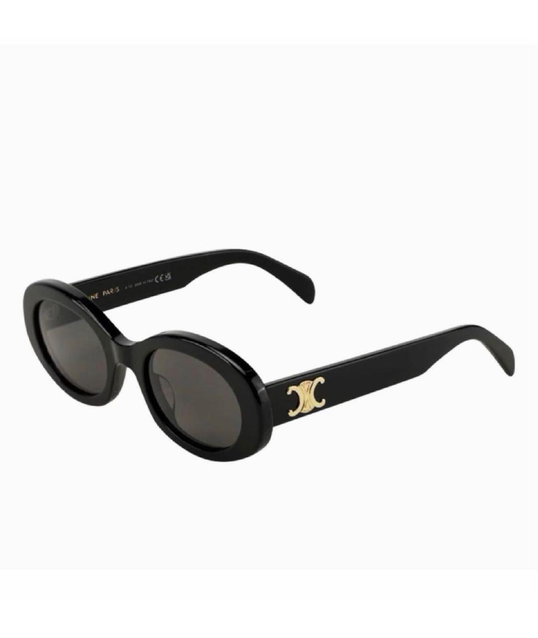 CELINE Черные пластиковые солнцезащитные очки, фото 5