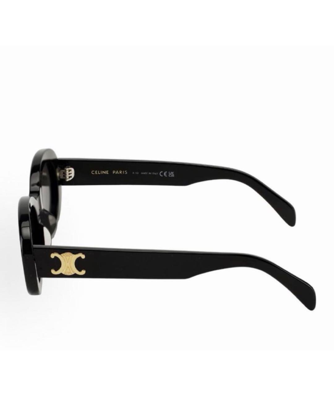 CELINE Черные пластиковые солнцезащитные очки, фото 2