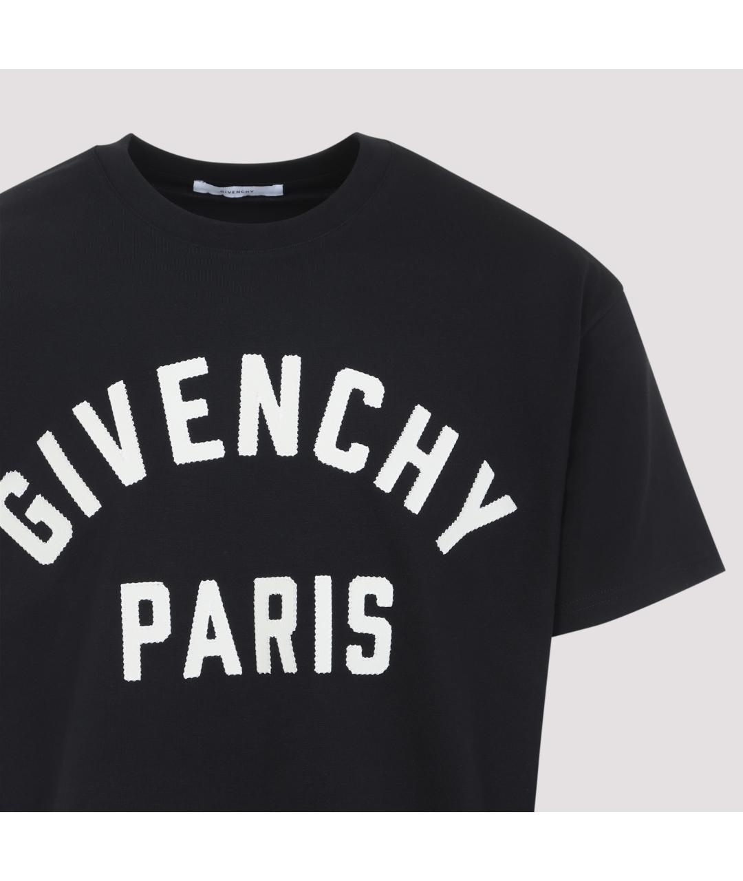 GIVENCHY Черная хлопковая футболка, фото 3