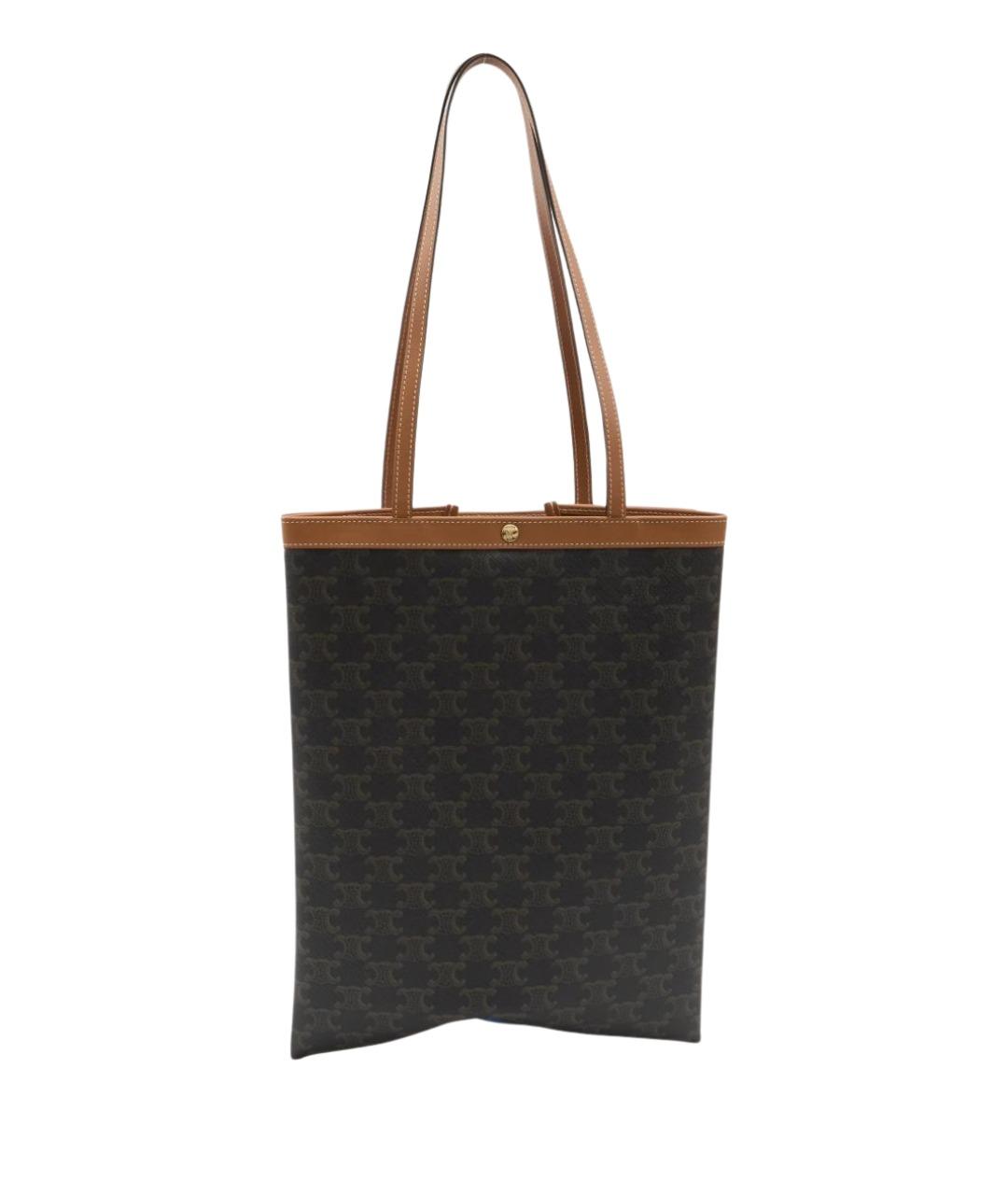 CELINE Коричневая сумка тоут, фото 1