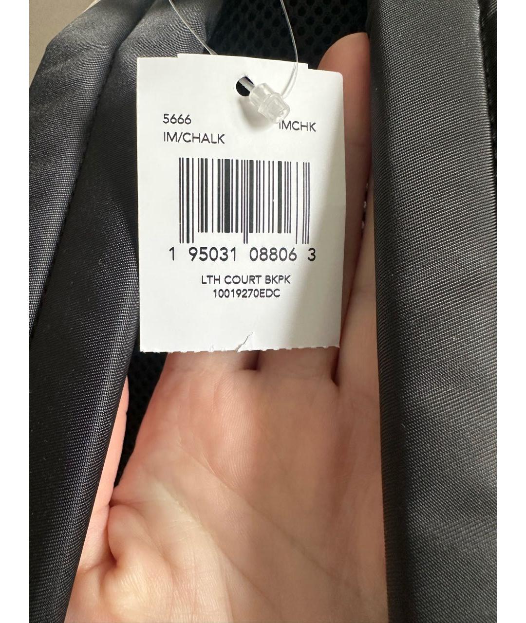 COACH Белый кожаный рюкзак, фото 7