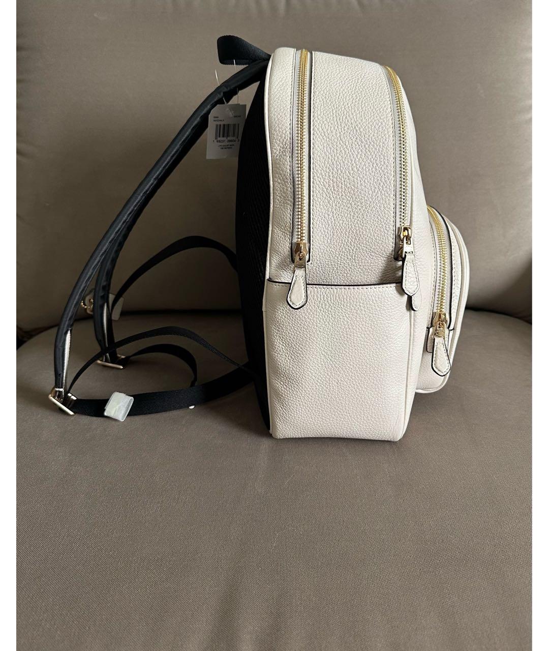 COACH Белый кожаный рюкзак, фото 2