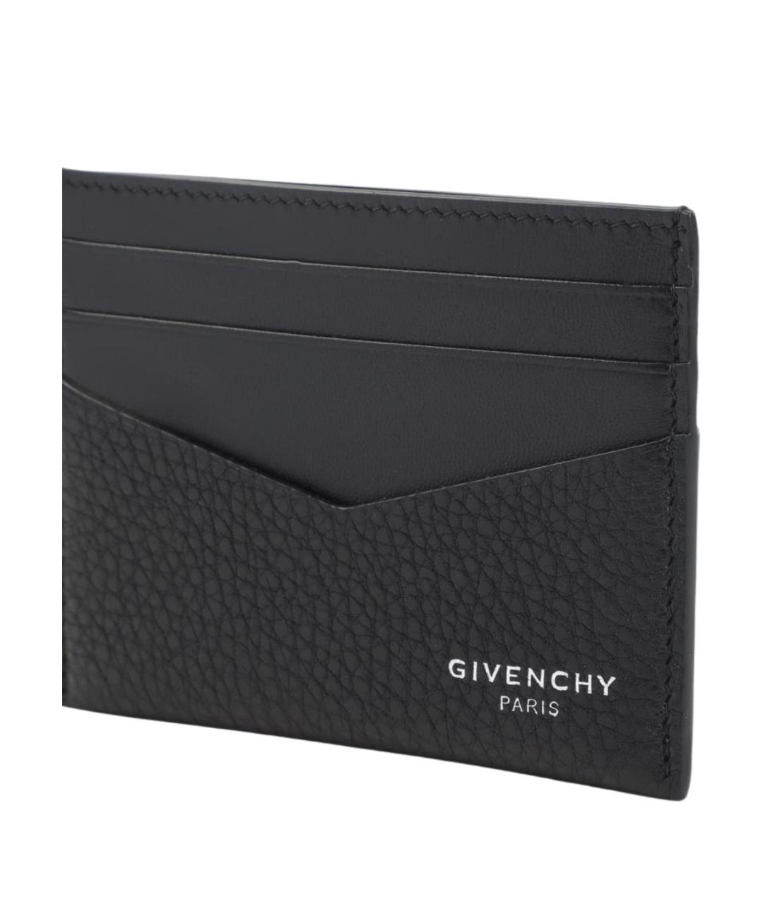 GIVENCHY Черный кожаный кардхолдер, фото 3
