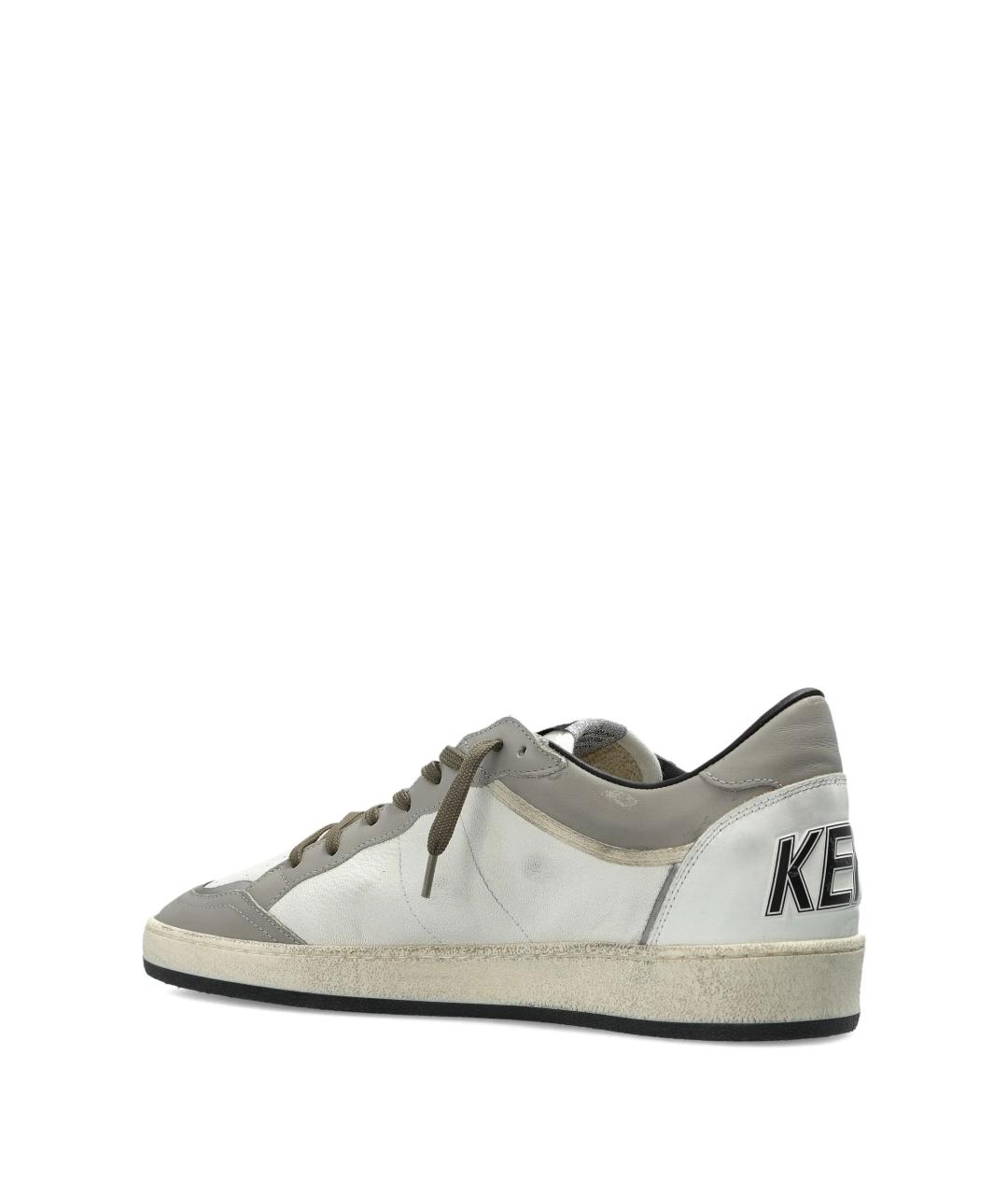 GOLDEN GOOSE DELUXE BRAND Белые кожаные низкие кроссовки / кеды, фото 3