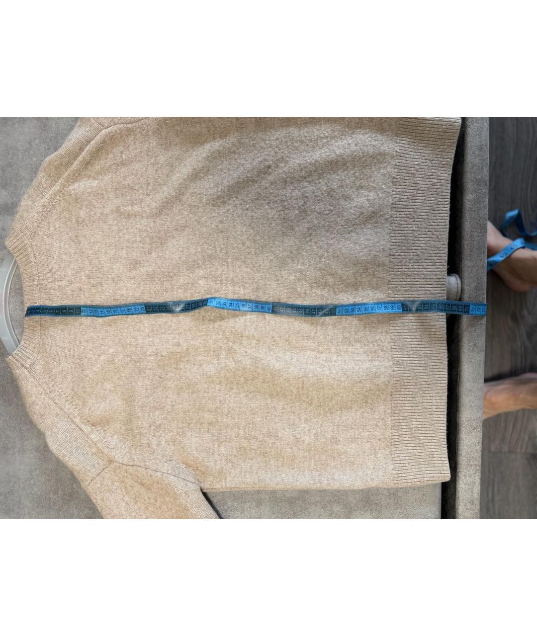 12 STOREEZ Бежевый шерстяной джемпер / свитер, фото 4