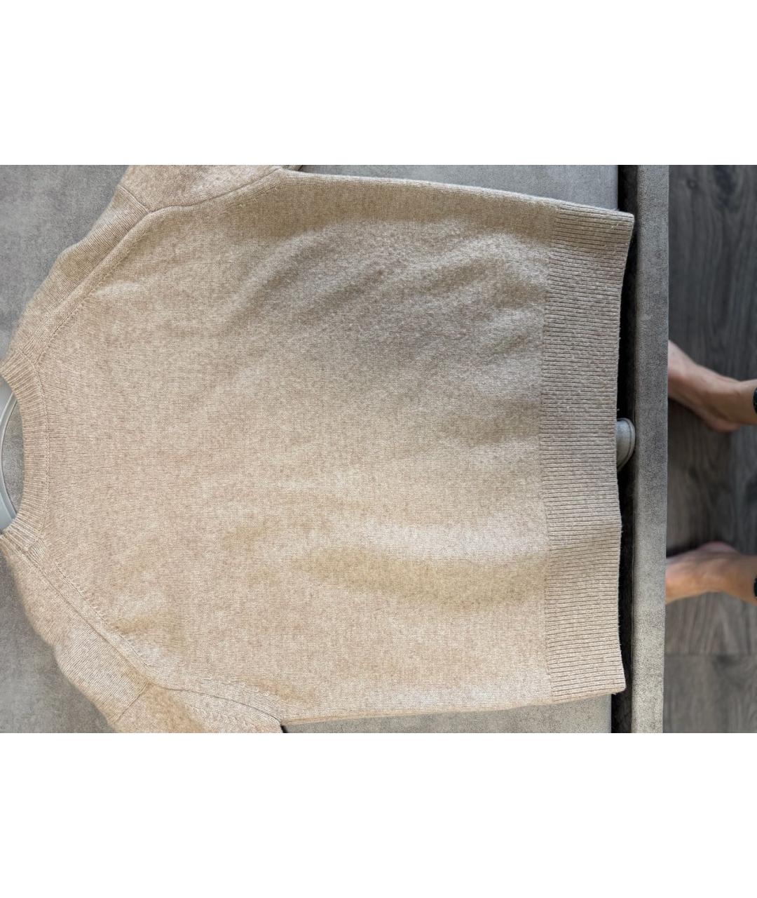 12 STOREEZ Бежевый шерстяной джемпер / свитер, фото 2