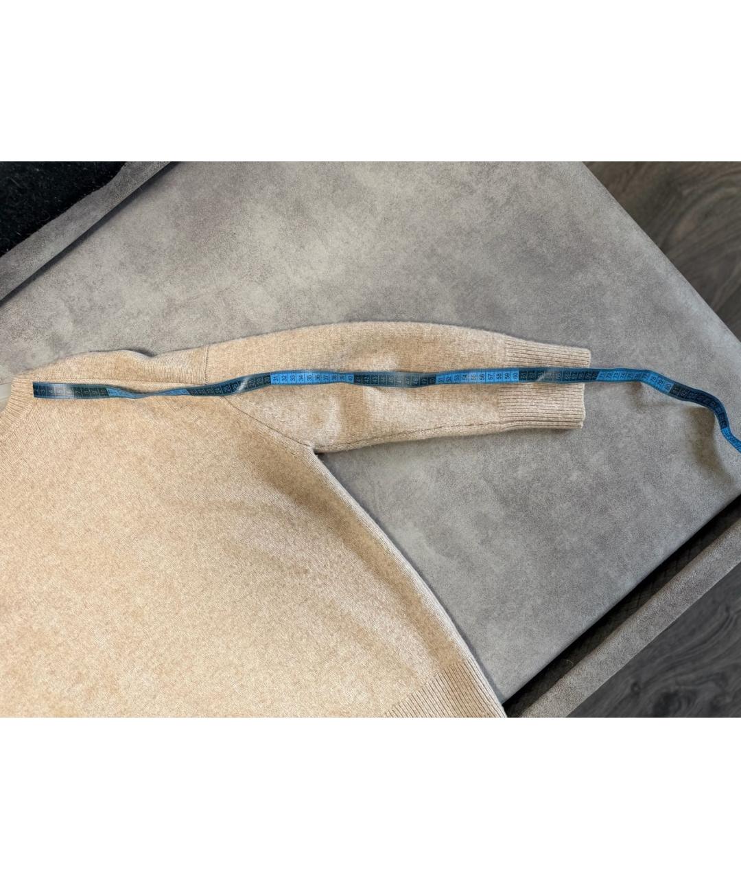 12 STOREEZ Бежевый шерстяной джемпер / свитер, фото 6