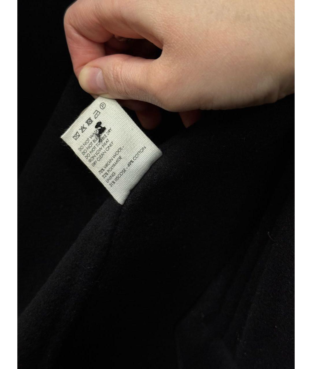 JACQUEMUS Черное шерстяное пальто, фото 5