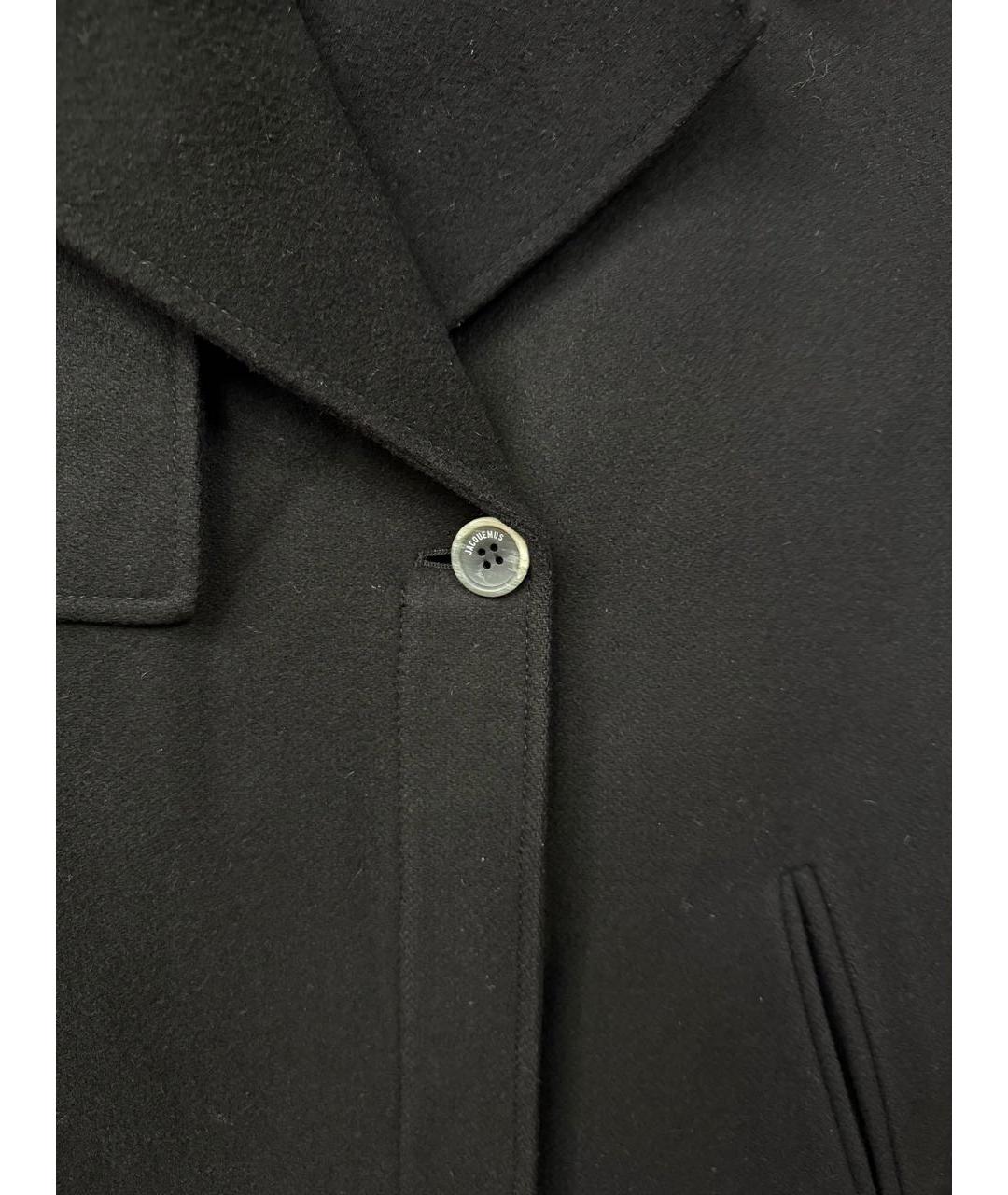 JACQUEMUS Черное шерстяное пальто, фото 7