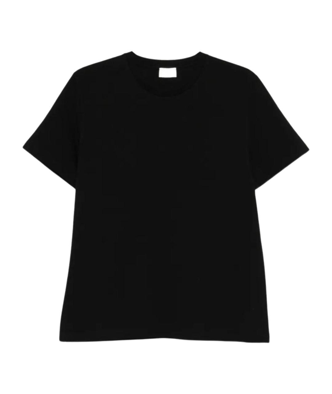 SAINT LAURENT Черная хлопковая футболка, фото 1