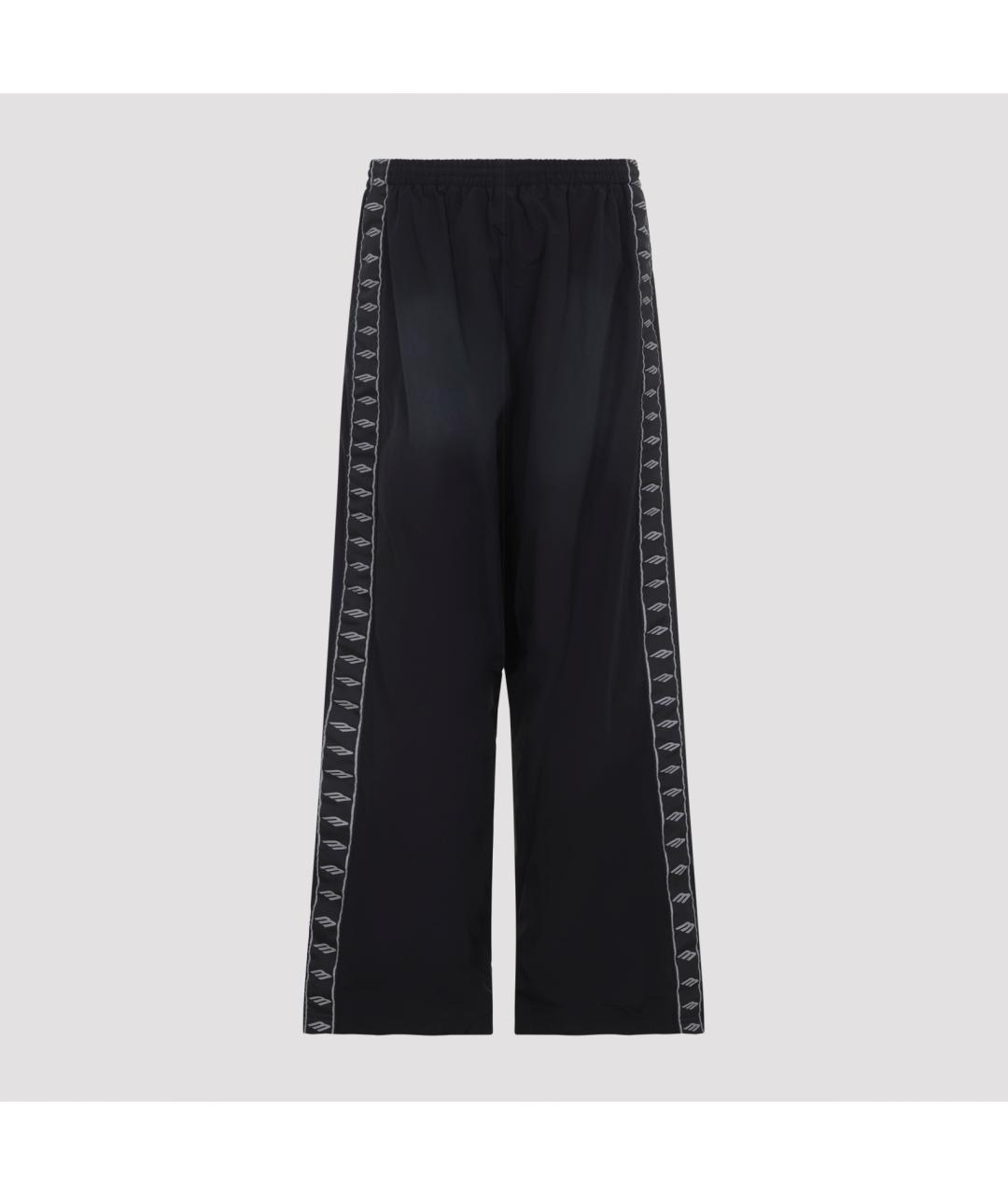 BALENCIAGA Черные хлопковые повседневные брюки, фото 2