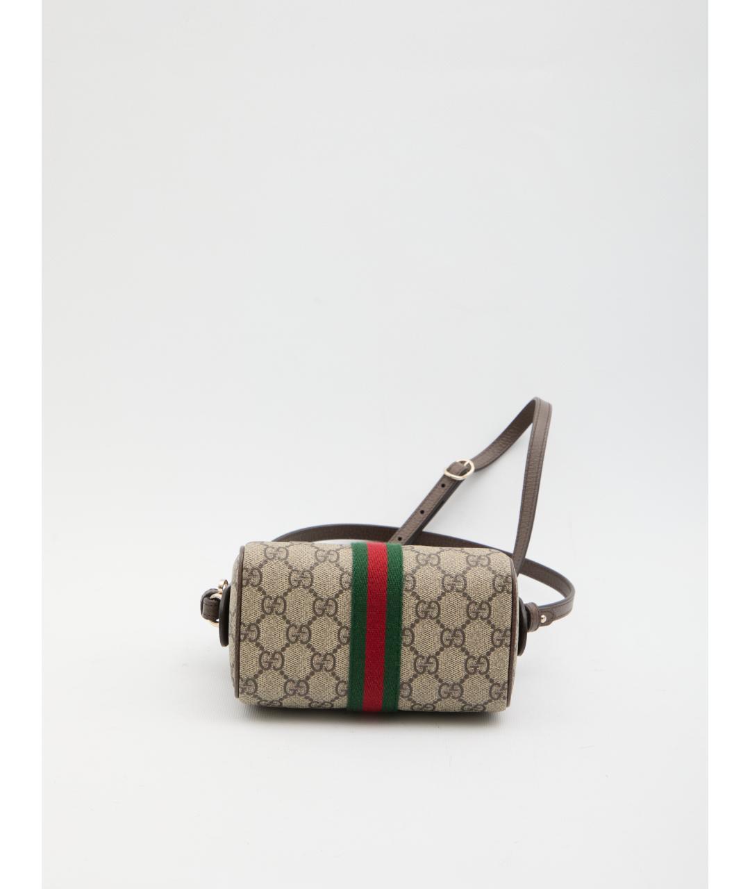 GUCCI Бежевая жаккардовая сумка тоут, фото 3