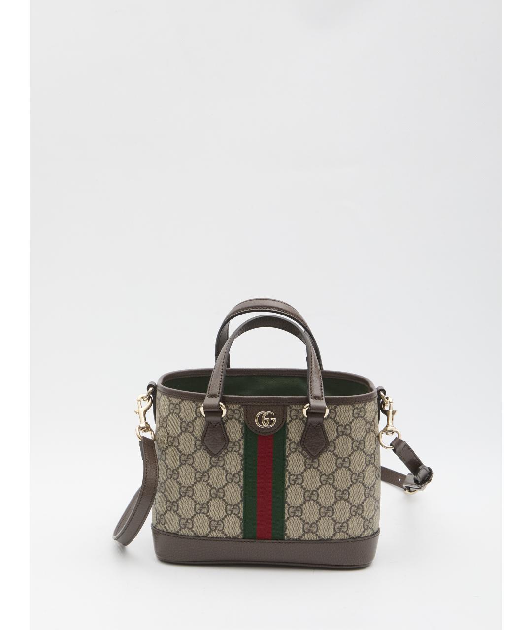 GUCCI Бежевая сумка тоут, фото 6