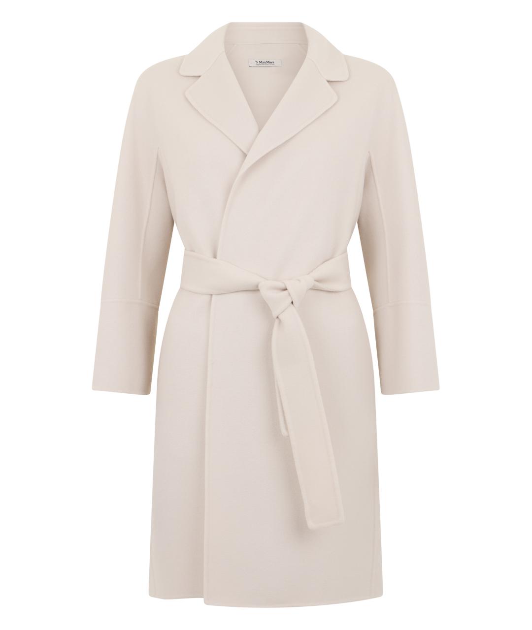 'S MAX MARA Бежевое шерстяное пальто, фото 1