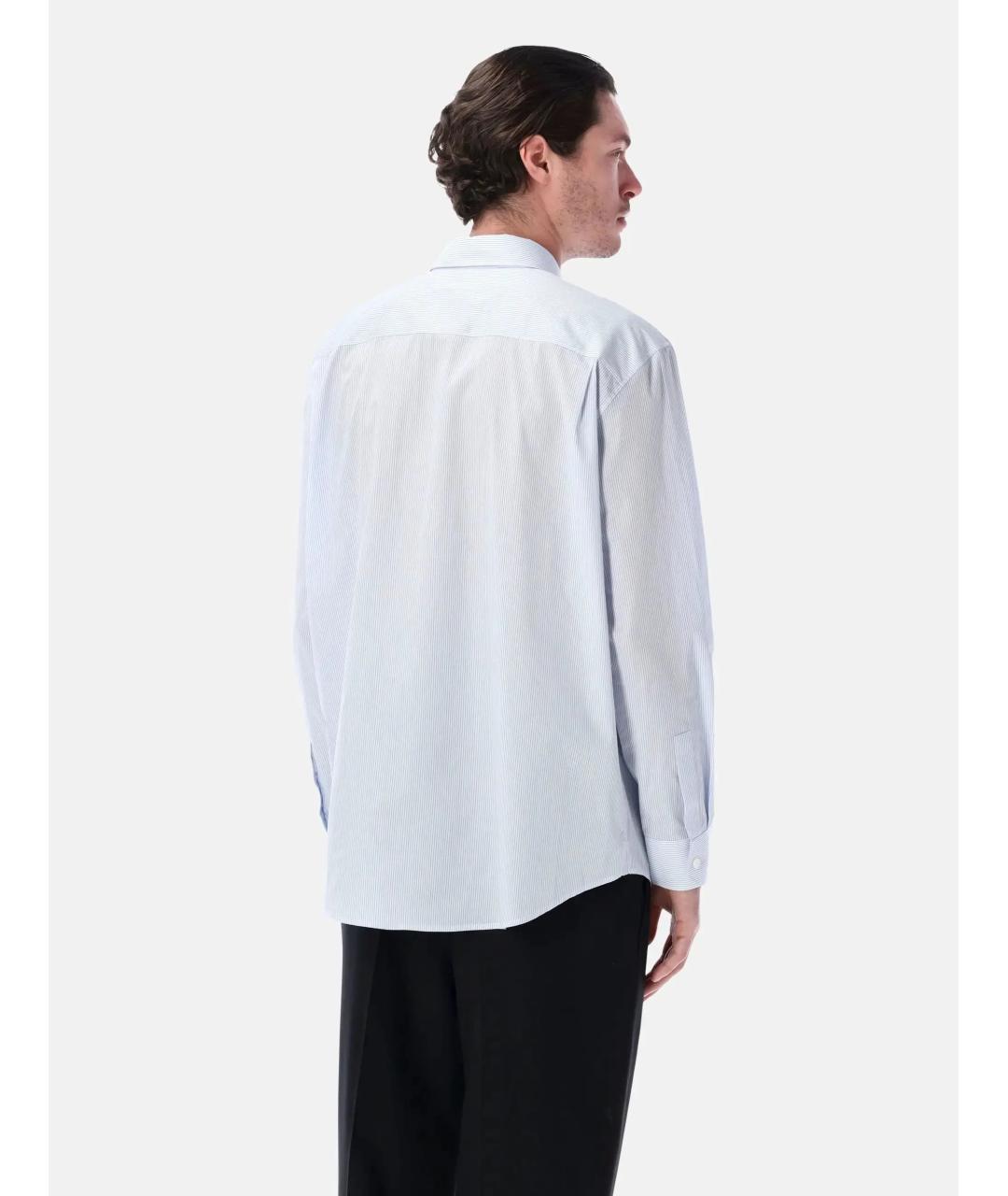 SAINT LAURENT Голубая хлопковая классическая рубашка, фото 2