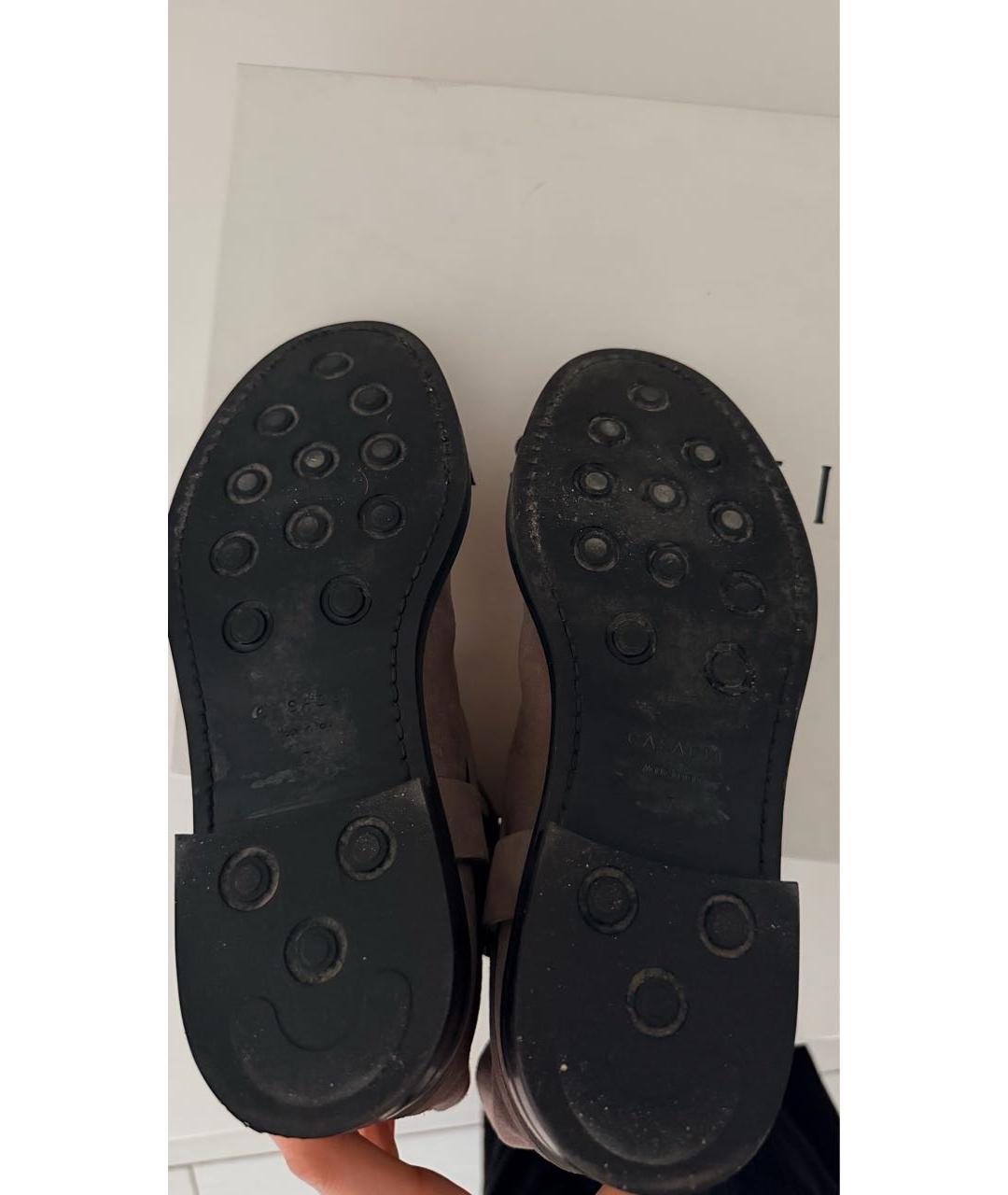 CASADEI Бежевые замшевые полусапоги, фото 5