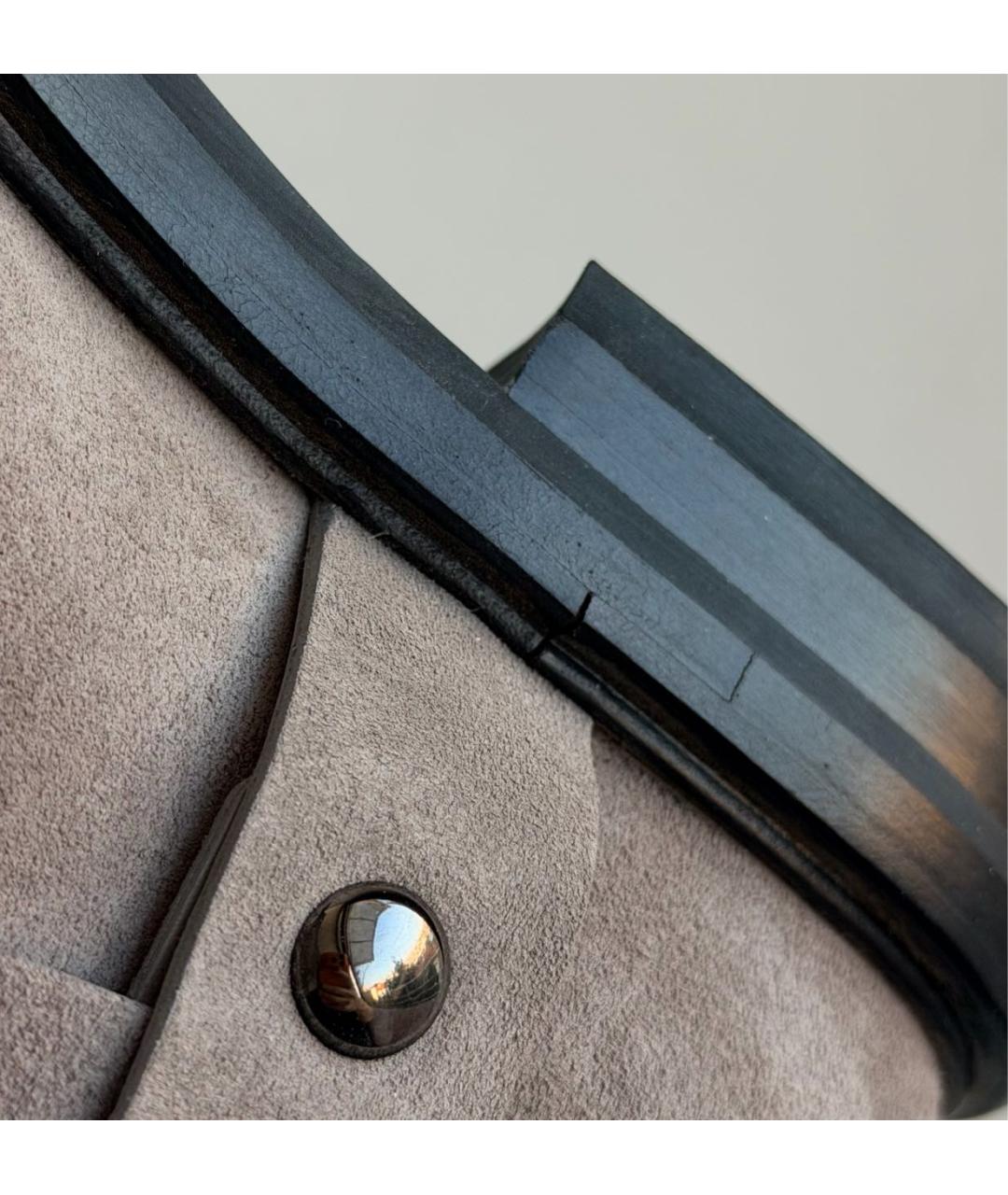 CASADEI Бежевые замшевые полусапоги, фото 7