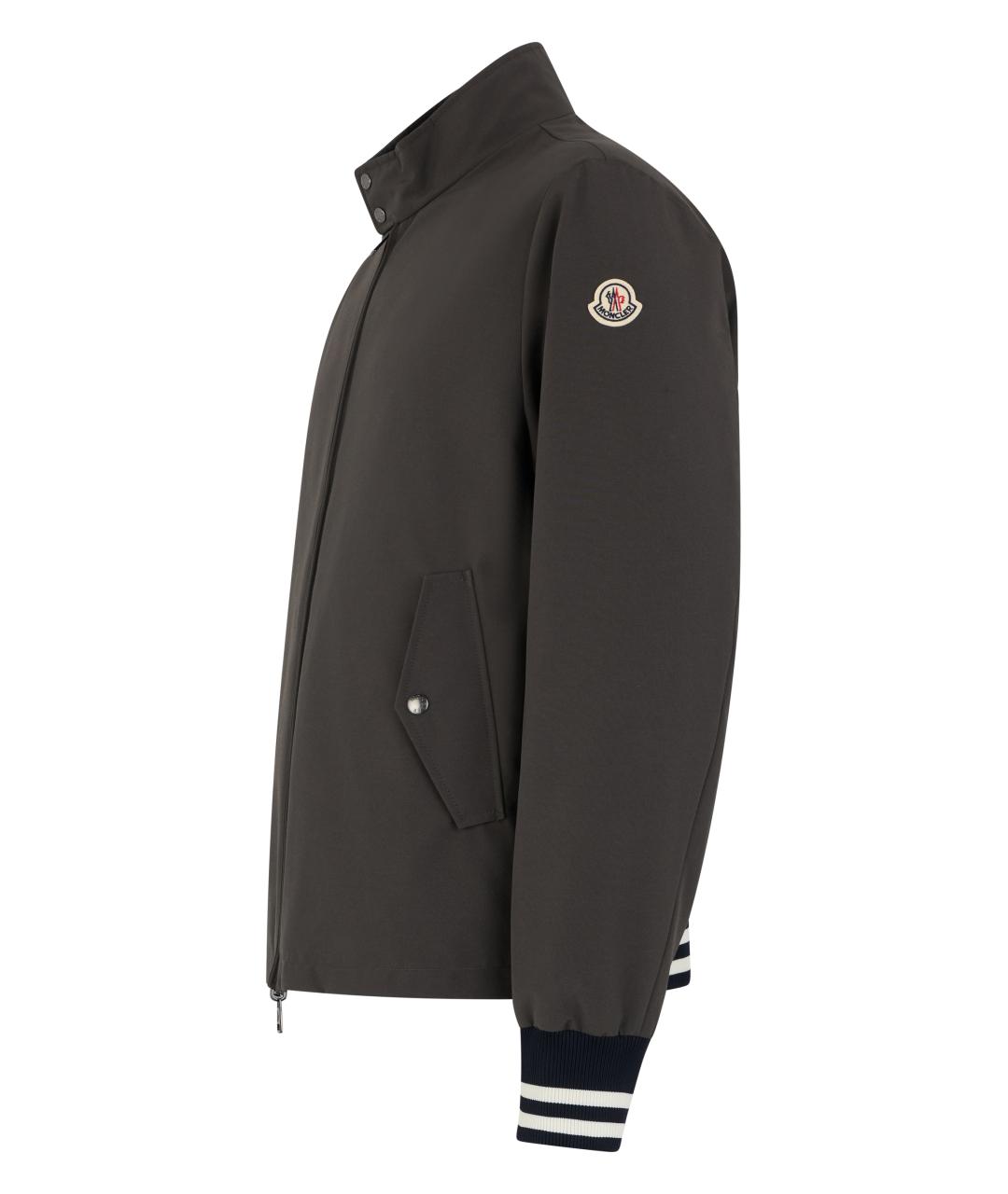 MONCLER Черная полиэстеровая куртка, фото 3